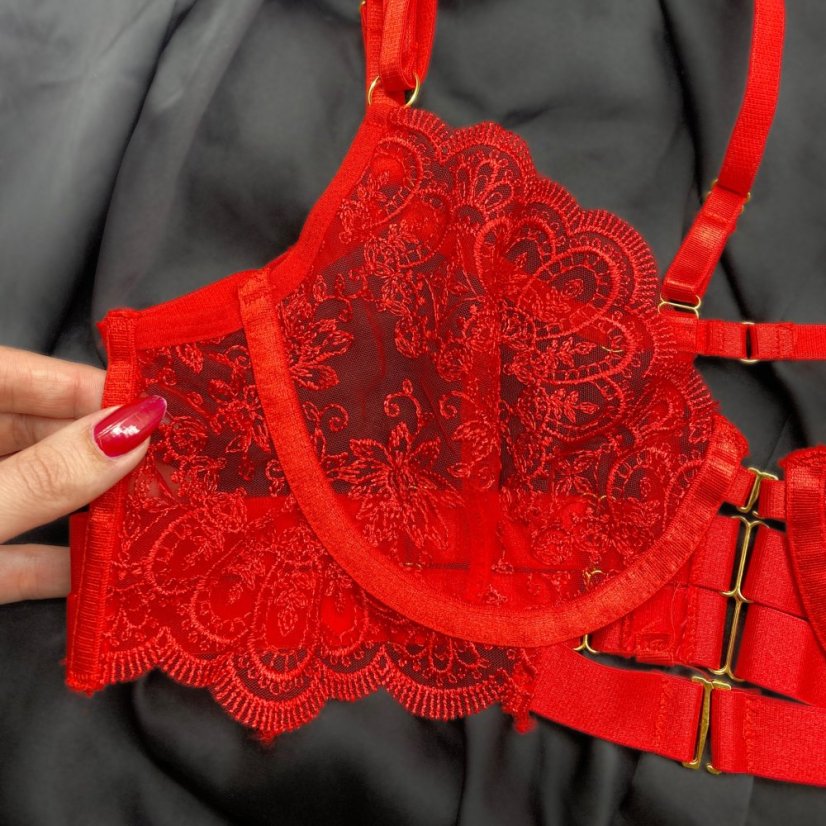 Marilyn red - Barva: Červená, Velikost: M