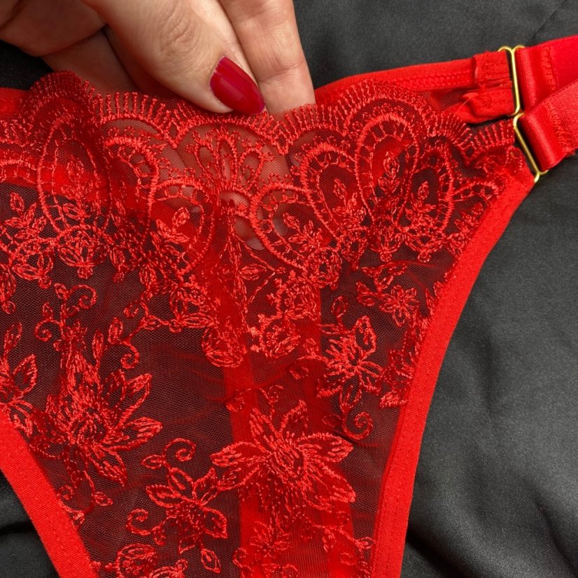 Marilyn red - Barva: Červená, Velikost: M